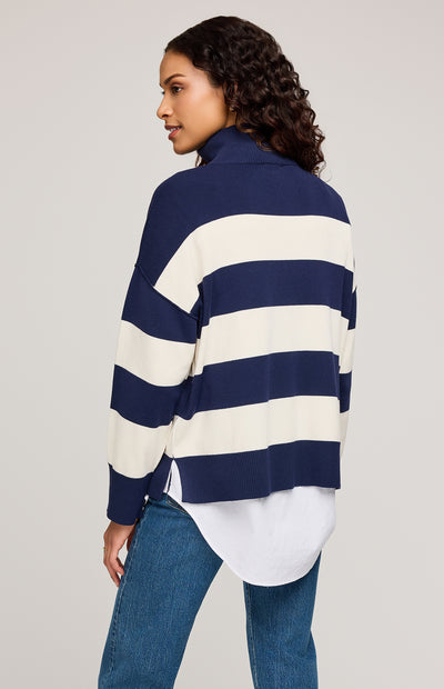 Idris Pullover - navy stripe