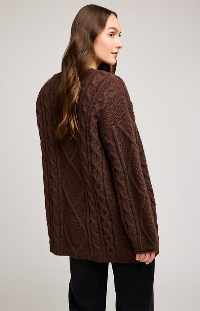 Betty Cardigan - chocolate