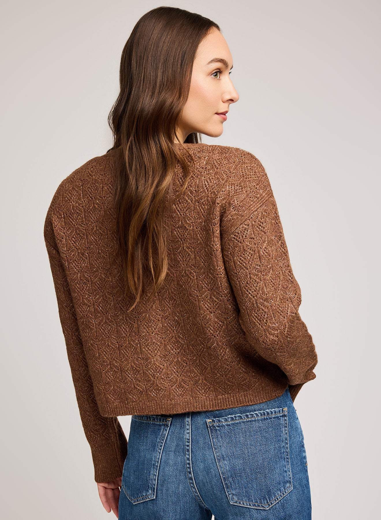 Lila Cardigan - heather chestnut
