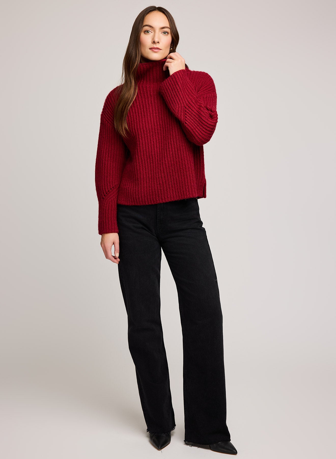 Marlow Sweater - crimson