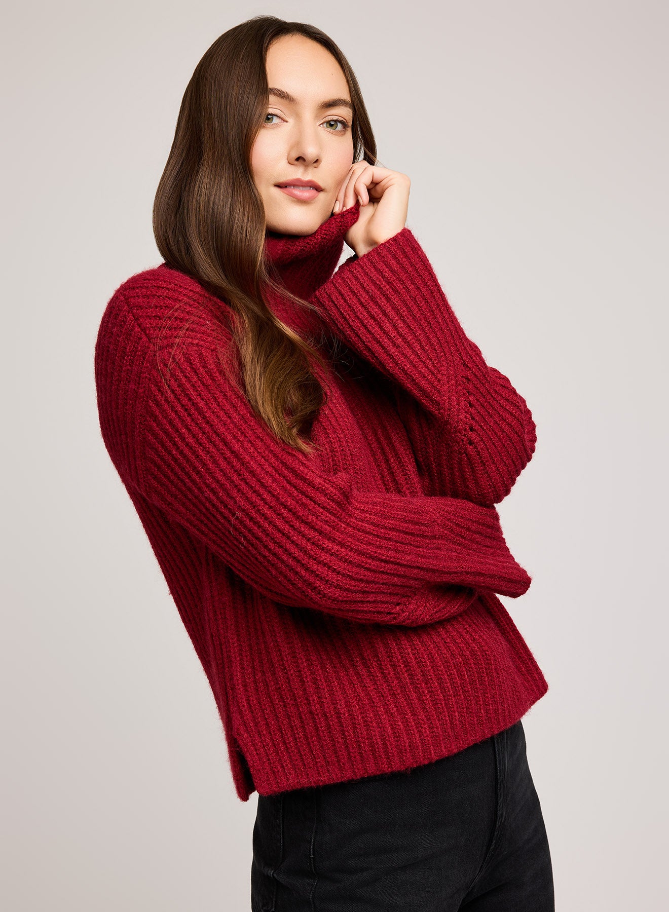 Marlow Sweater - crimson