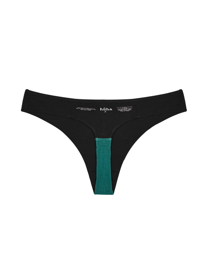Huha Low Profile Thong Undies - black