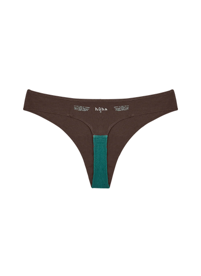 Huha Low Profile Thong Undies - brown