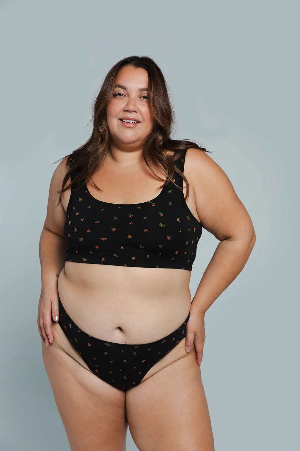 Huha Low profile Thong Undies - ltd edition Midnight Rose