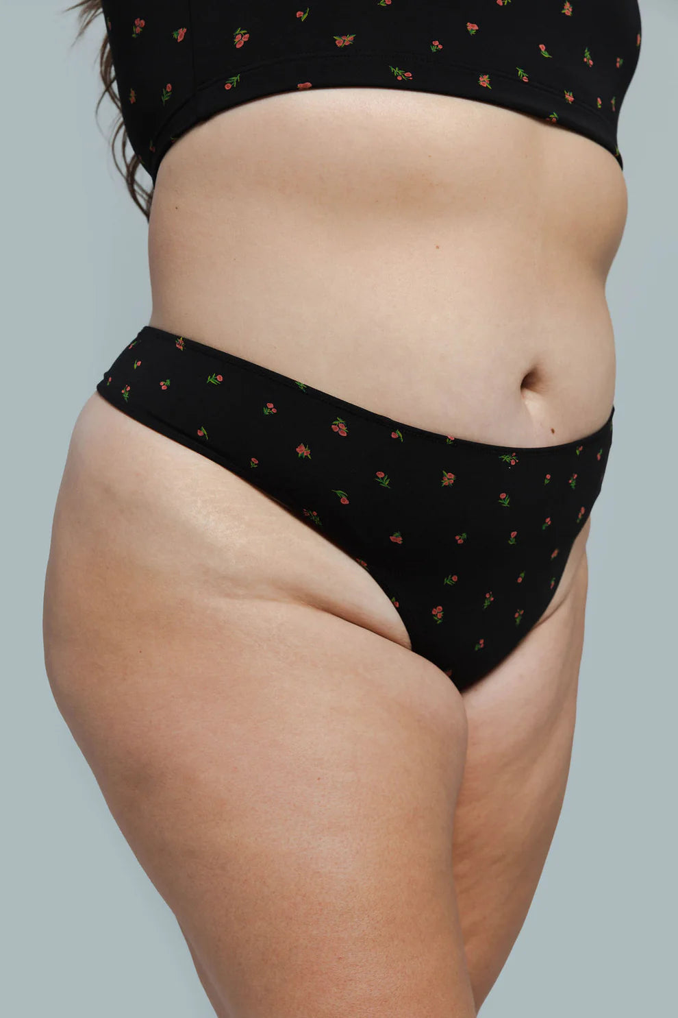 Huha Low profile Thong Undies - ltd edition Midnight Rose