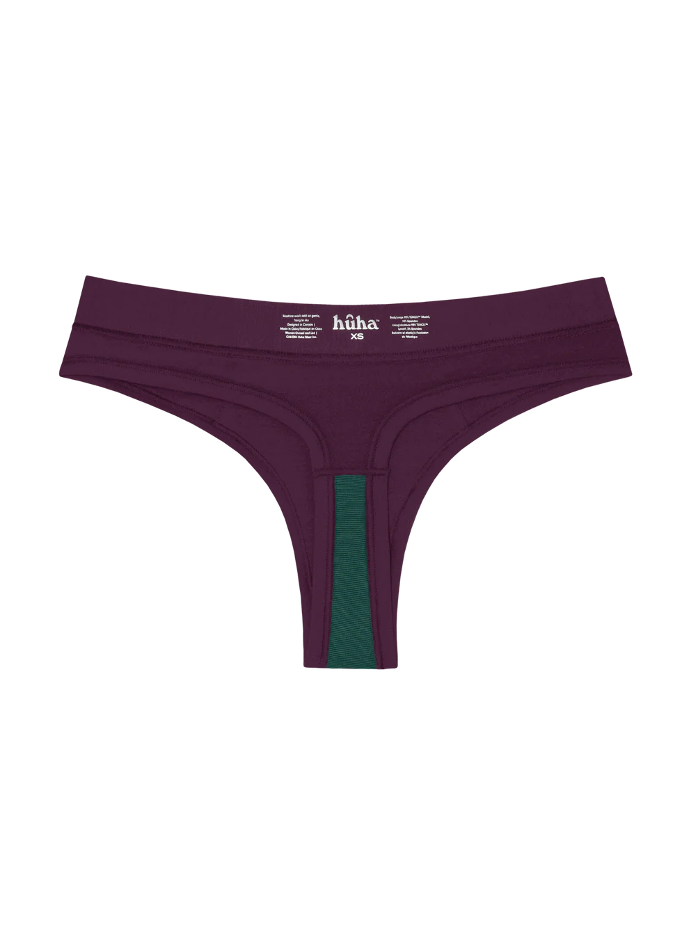 Huha Low Profile Thong Undies - plum