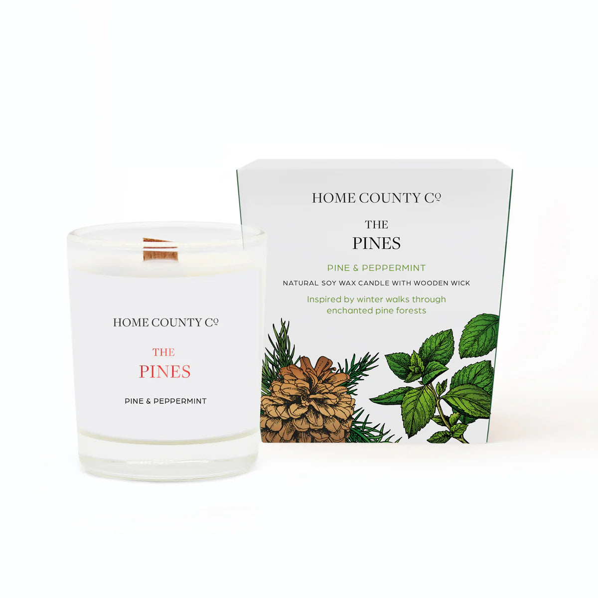 The Pines - Pine and Peppermint Votive Bauble Candle