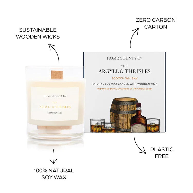 The Argyll and The Isles - Scotch Whiskey Candle