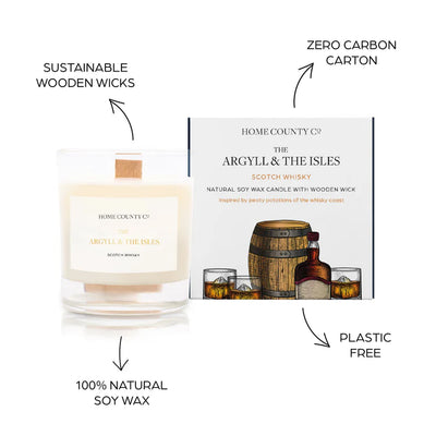 The Argyll and The Isles - Scotch Whiskey Candle