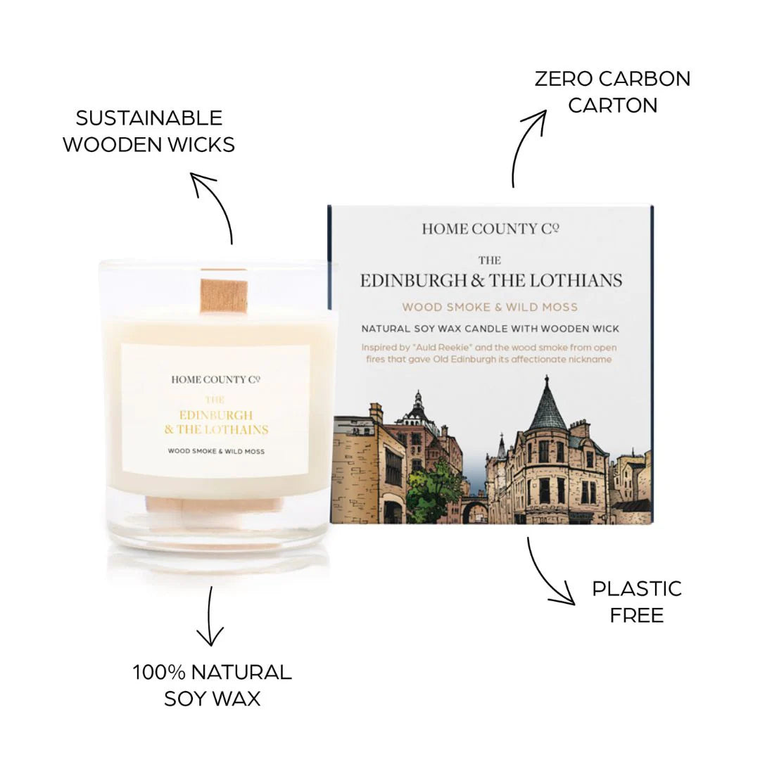 The Edinburgh and The Lothians - Wood Smoke and Wild Moss Candle