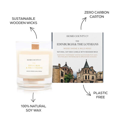 The Edinburgh and The Lothians - Wood Smoke and Wild Moss Candle