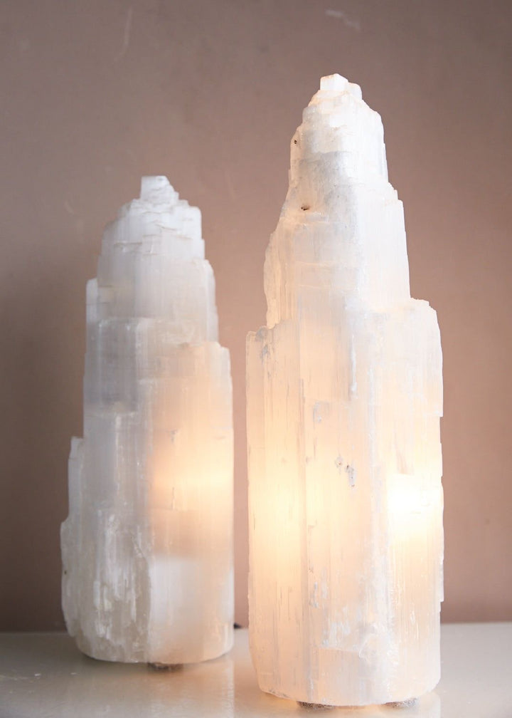Selenite Rock Lamp
