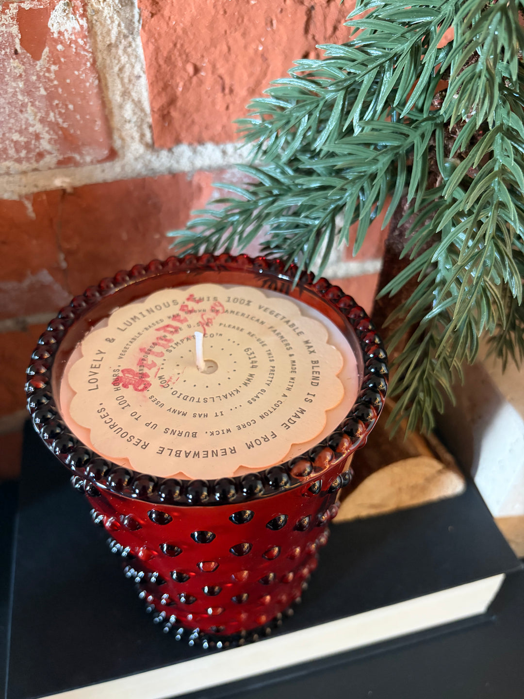 Reindeer Hobnail Candle