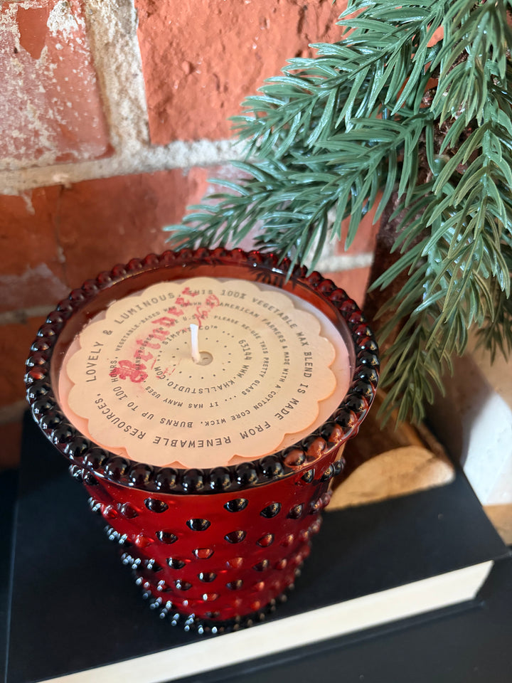 Reindeer Hobnail Candle