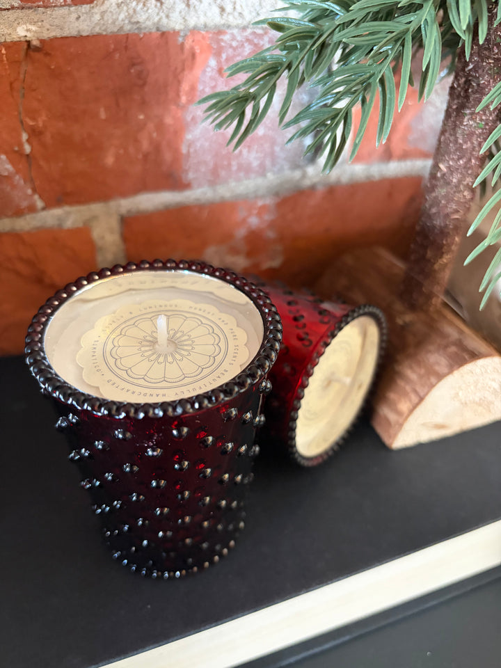 Reindeer Hobnail Votive Candle