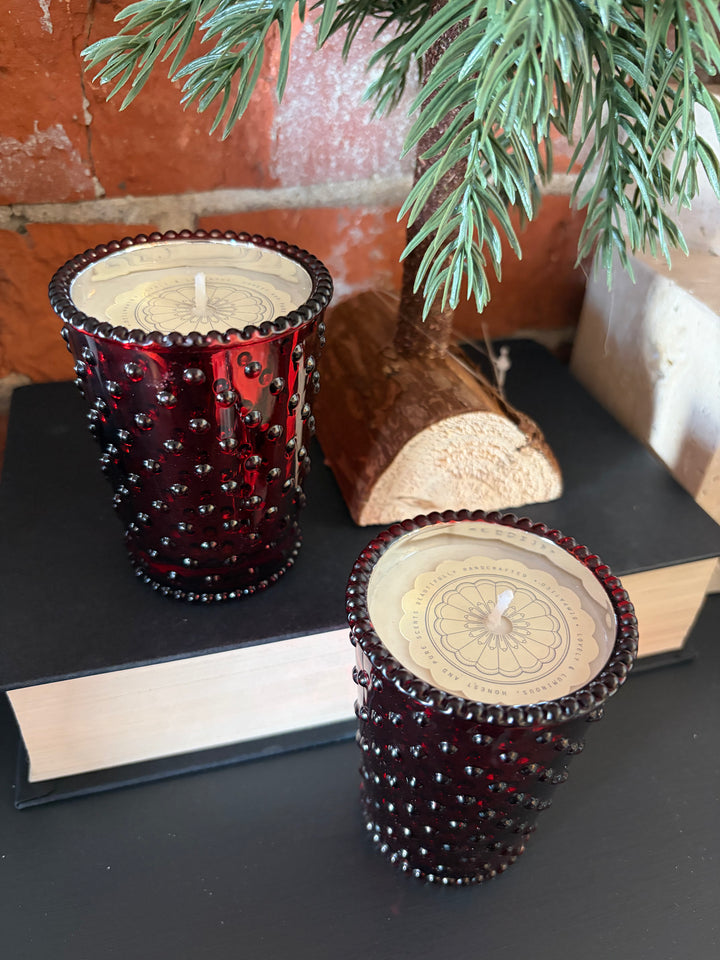 Reindeer Hobnail Votive Candle