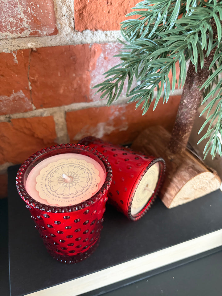 Reindeer Hobnail Votive Candle