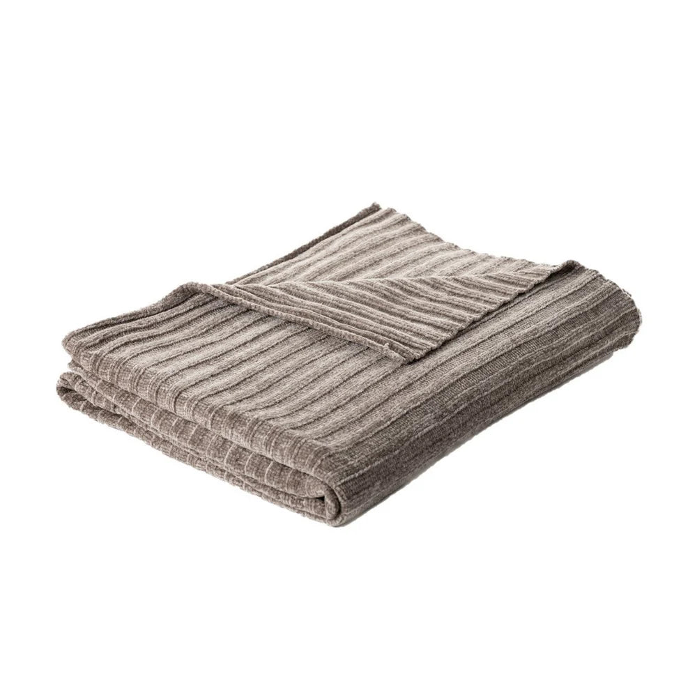 Hippy Taupe Chenille Throw