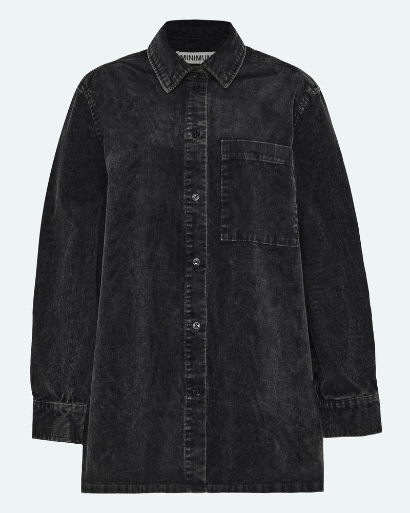 Layne Corduroy Shirt - dark grey