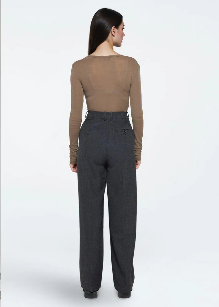 Lunay Pants - dark grey melange