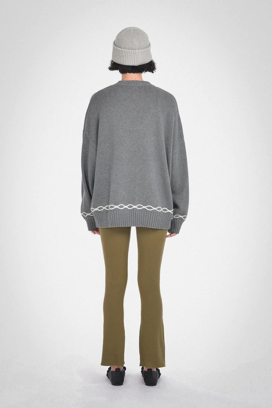 Lizzy Pullover - dark melange grey