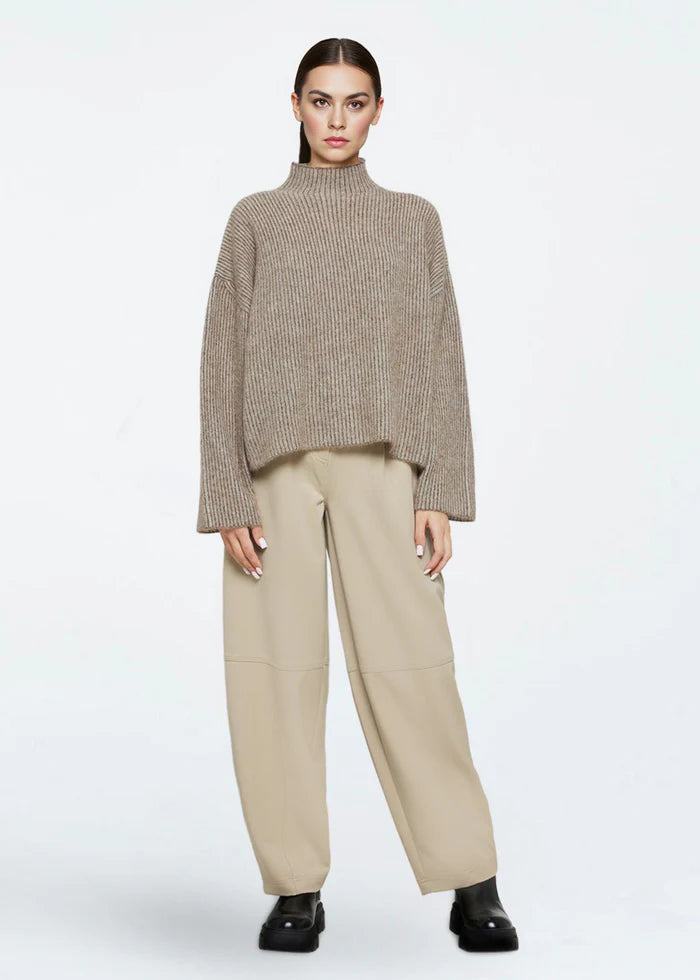 Mercy Knit Pullover - chinchilla