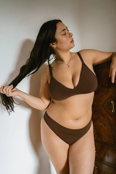 Huha Low Profile Thong Undies - brown