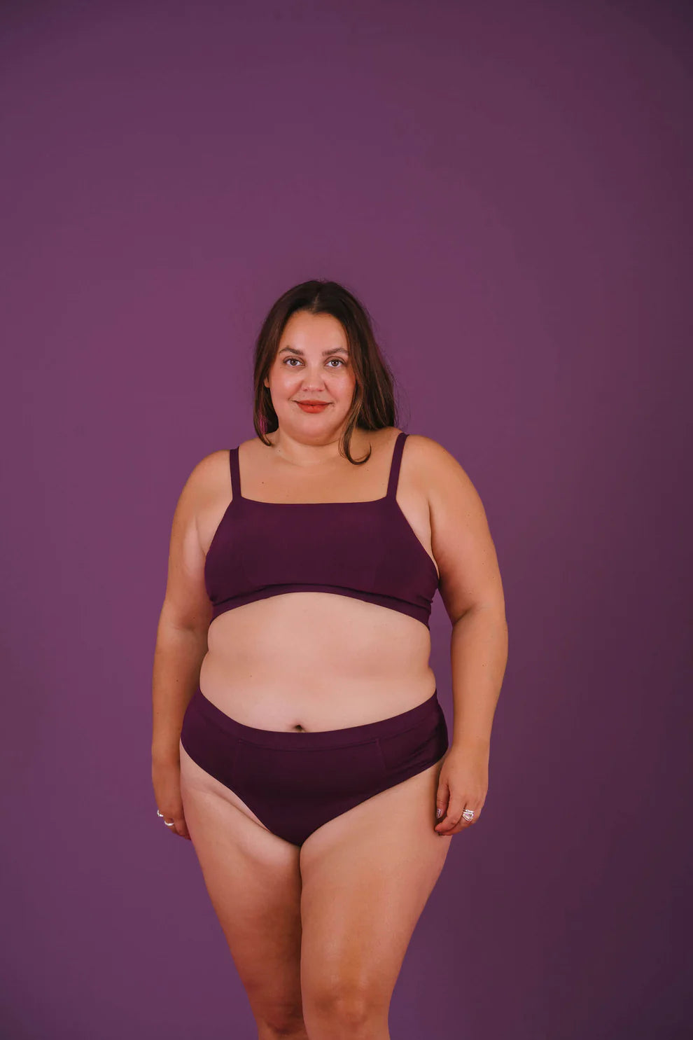 Huha Low Profile Thong Undies - plum