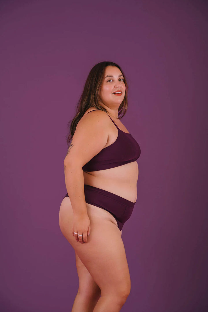 Huha Low Profile Thong Undies - plum