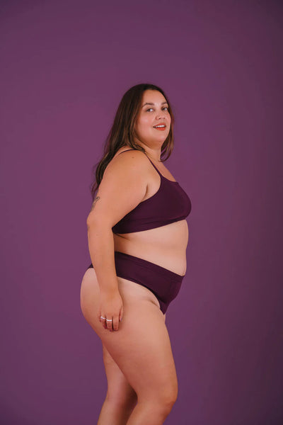 Huha Low Profile Thong Undies - plum