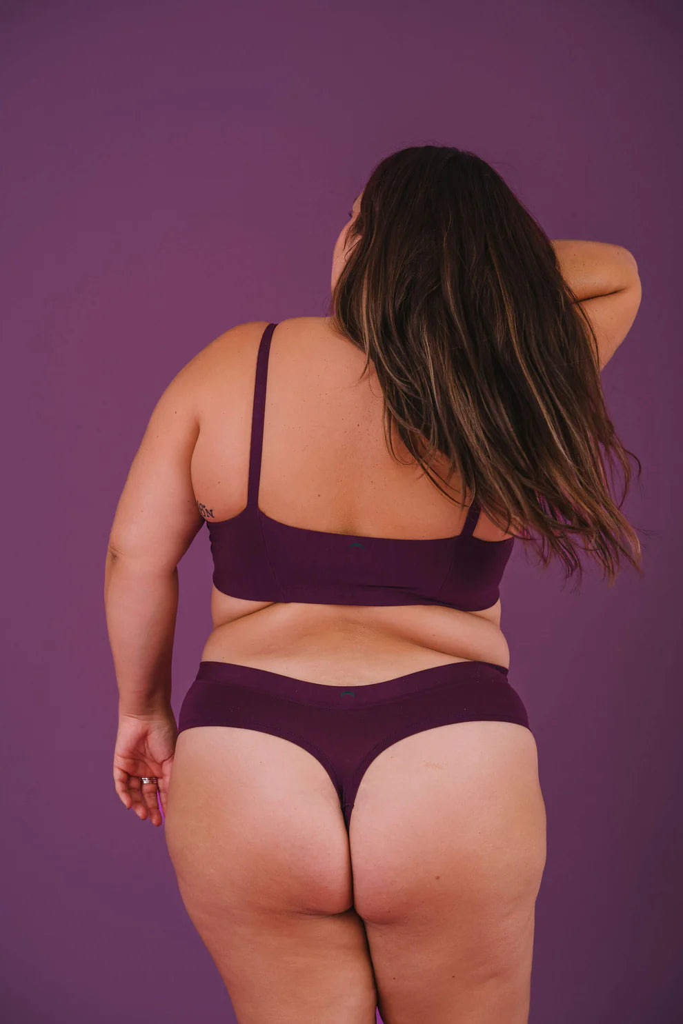 Huha Low Profile Thong Undies - plum