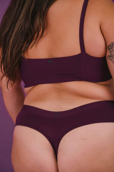 Huha Low Profile Thong Undies - plum