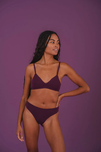 Huha Thong Undies - plum
