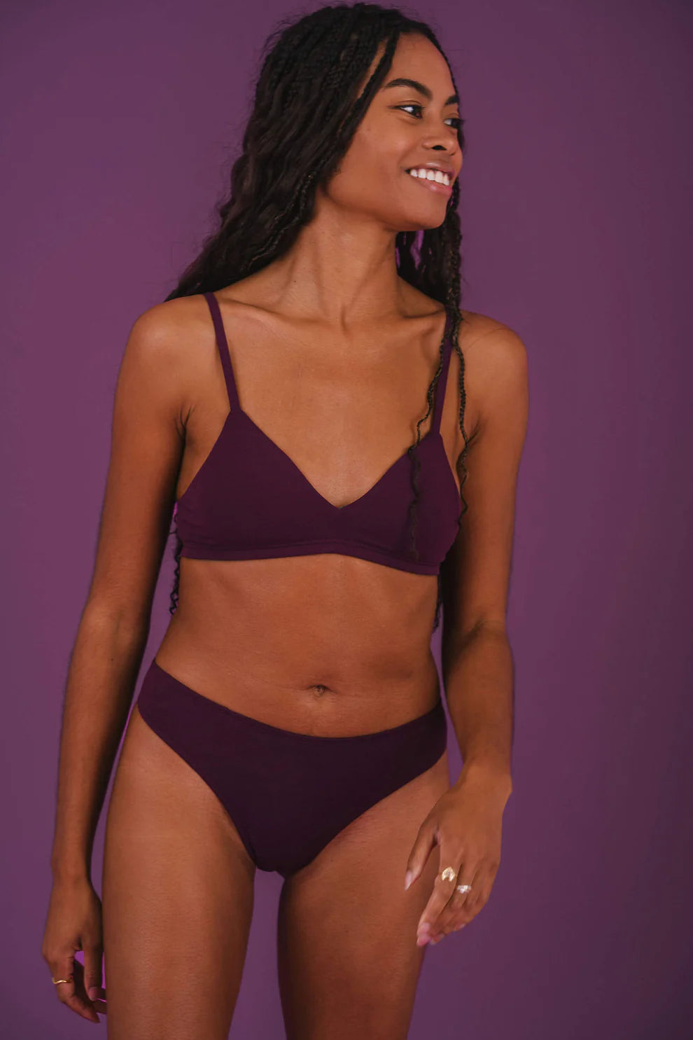 Huha Thong Undies - plum