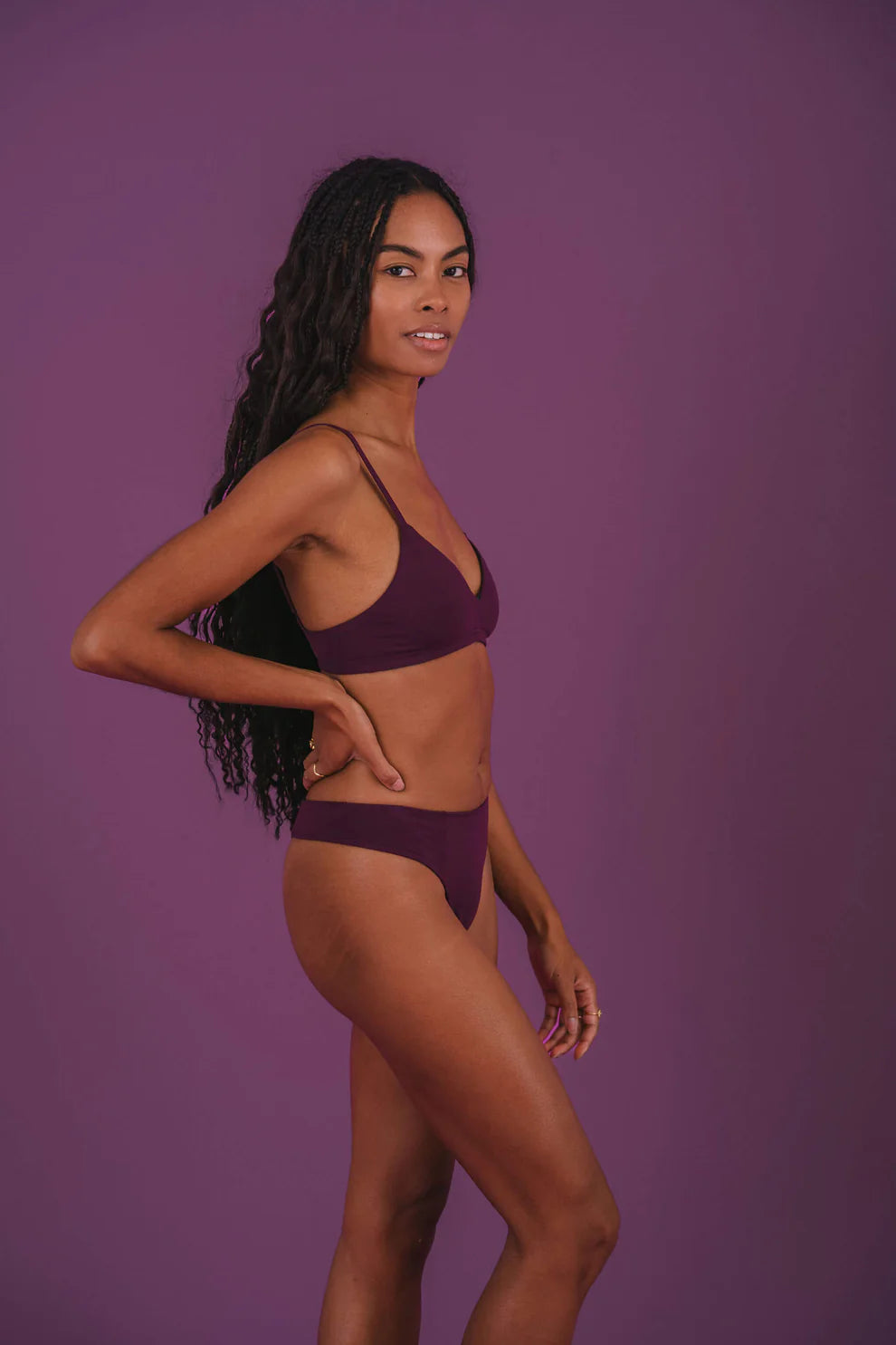 Huha Thong Undies - plum