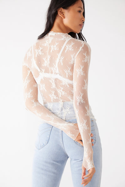 Lady Lux Layering Top - evening cream