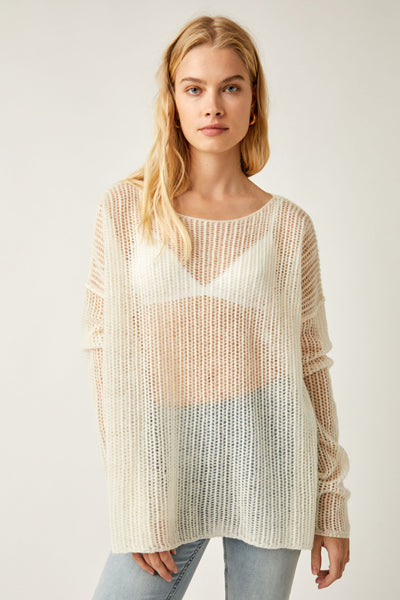 Wednesday Cashmere Pullover - whey