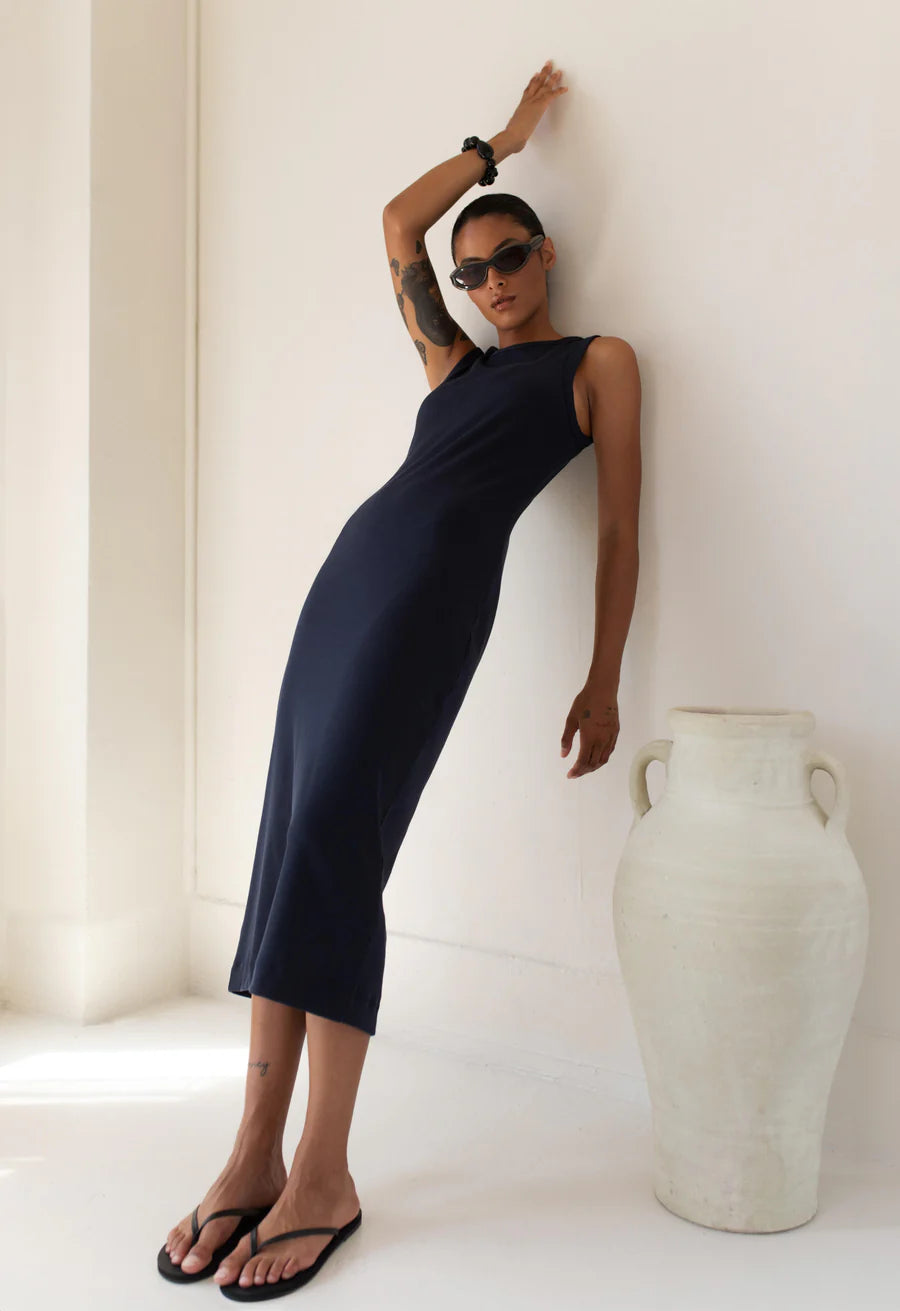 Camilla Dress - midnight blue
