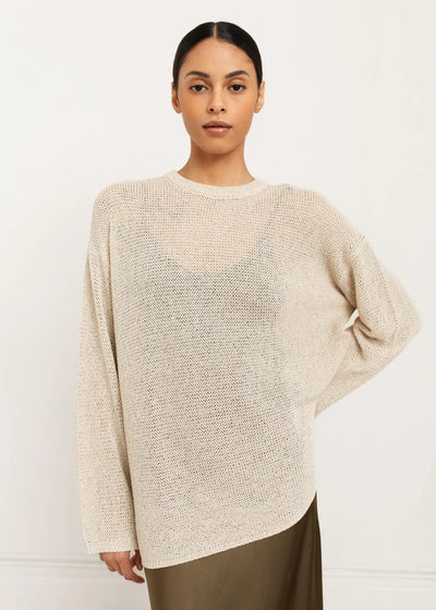 TBL Oversized Crew - flax