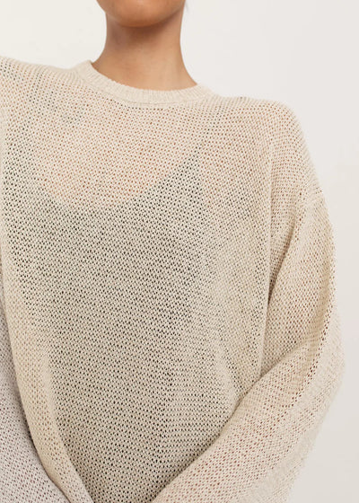 TBL Oversized Crew - flax