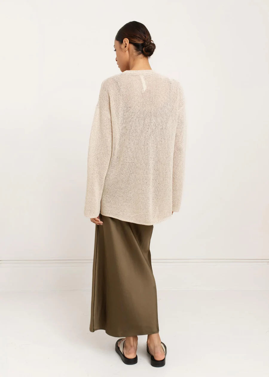 TBL Oversized Crew - flax