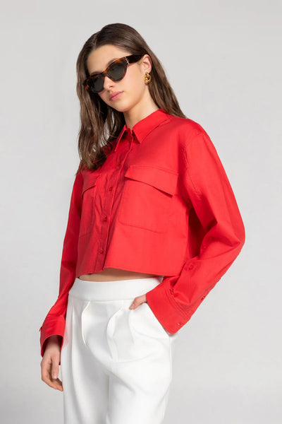 Modern Cropped Button Down