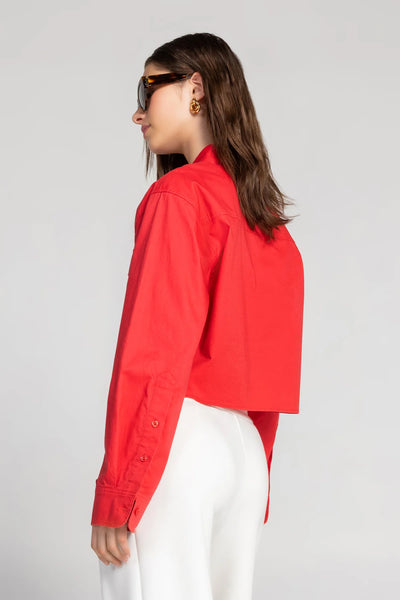 Modern Cropped Button Down