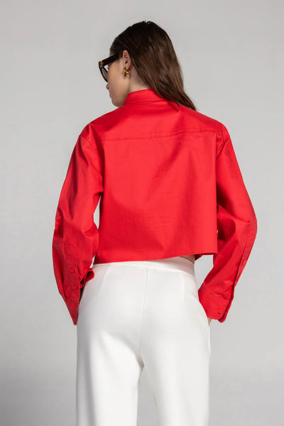 Modern Cropped Button Down