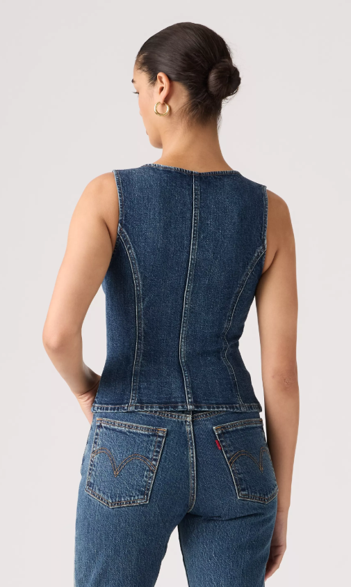Sculpted Denim Top