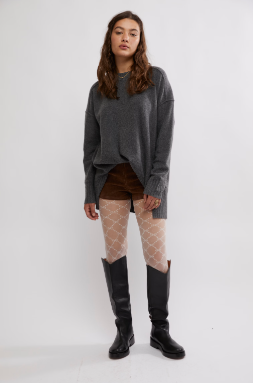 Ribbon Chain Tight - cream