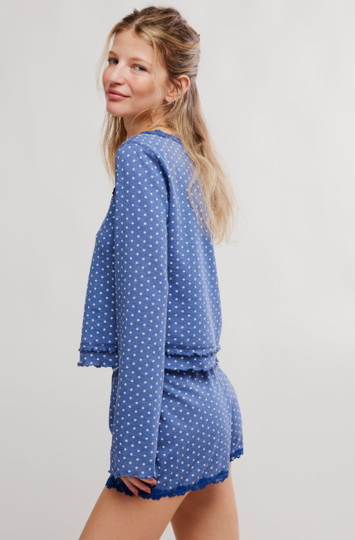 Spring Break Sleep Set - blue dot