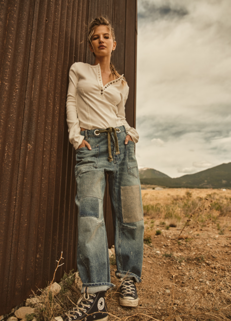 Free People Moxie Barrel Jeans