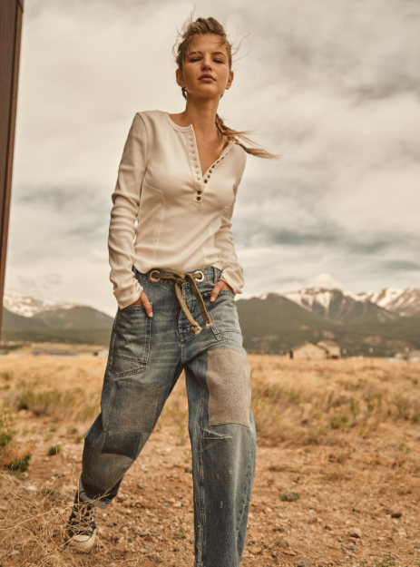 Free People Moxie Barrel Jeans