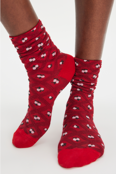Floral Jacquard Trouser Socks